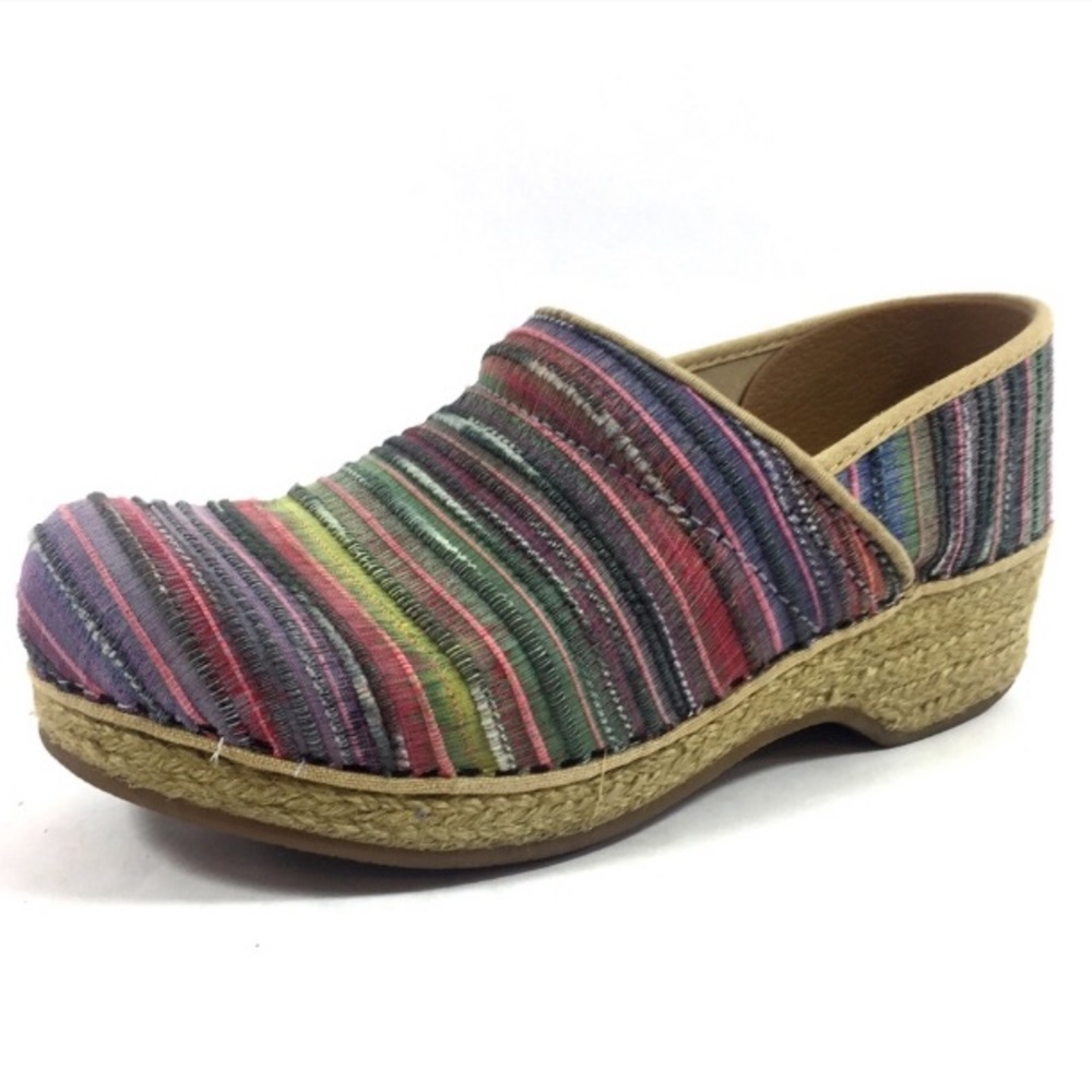 Dansko jute pro vegan stripe shoe size 38